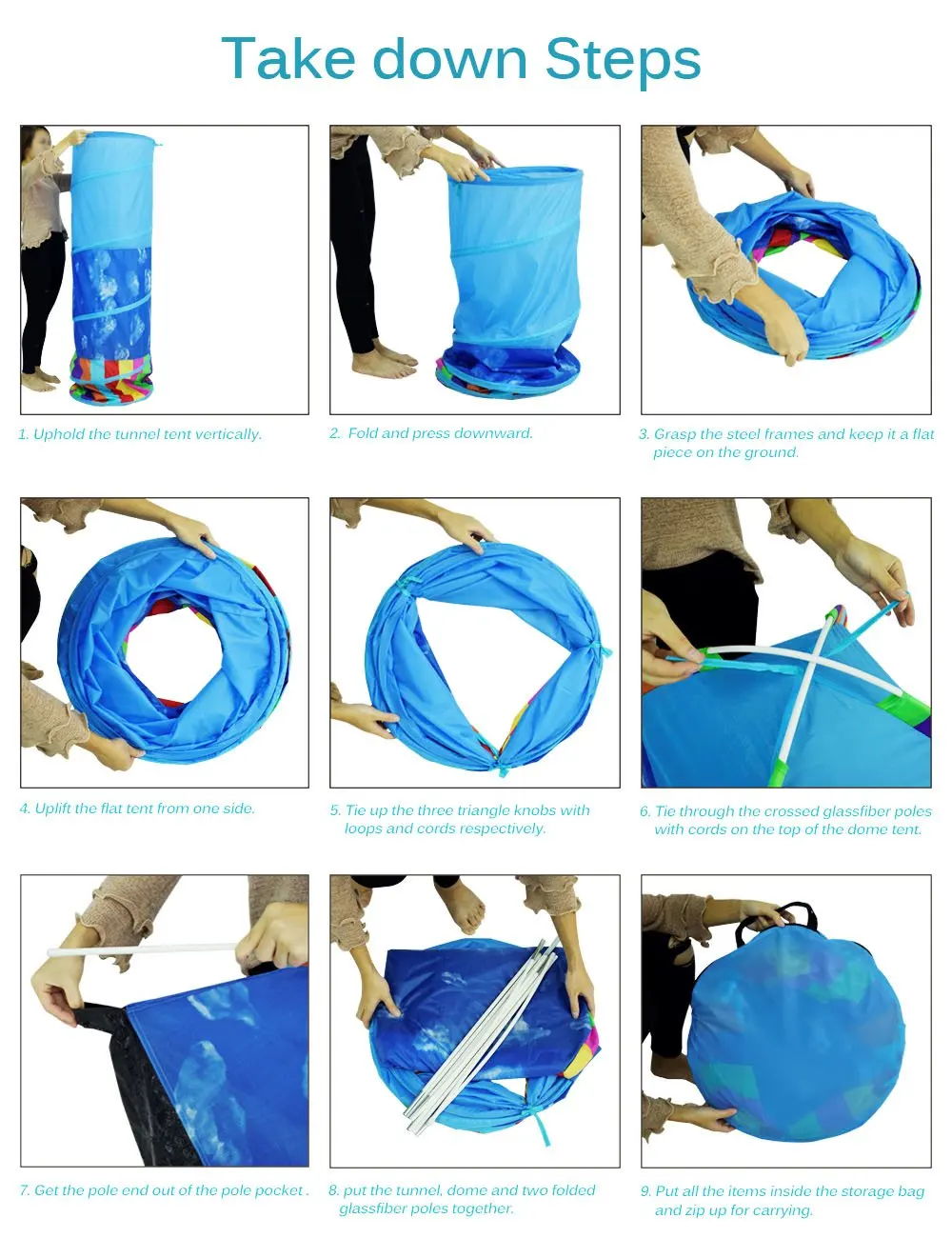 

Kids Children Baby Dome Tunnel Tents Waterproof Sports Climbing Play Tent Small Tipi Bedroom Automatic Pop Up Toys for Indoor