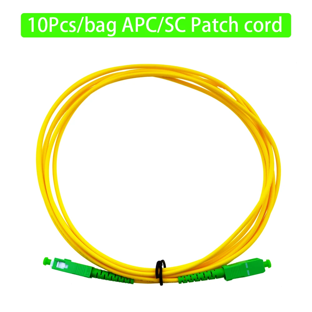 10 шт./лот одномодовый 3 м APC/SC-APC/SC 2 0 мм или FTTH Стандартный Волоконно-оптический