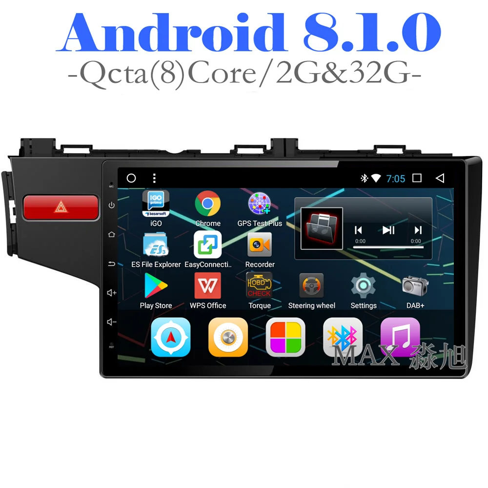 MAX 2G 32G восемь ядер Android 8.1.0 автомобильный DVD для Honda fit 2014 2016 автомобильное радио RDS