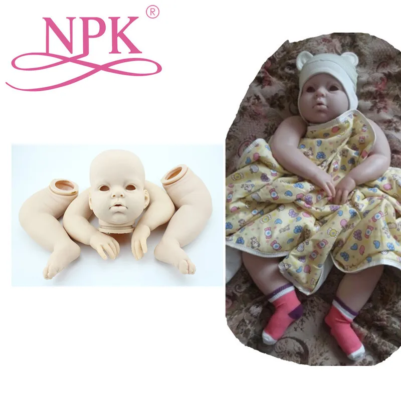 NPK 28 ''открытый Reborn Baby Doll наборы Неокрашенные Пустые для DIY Bebes кукольные