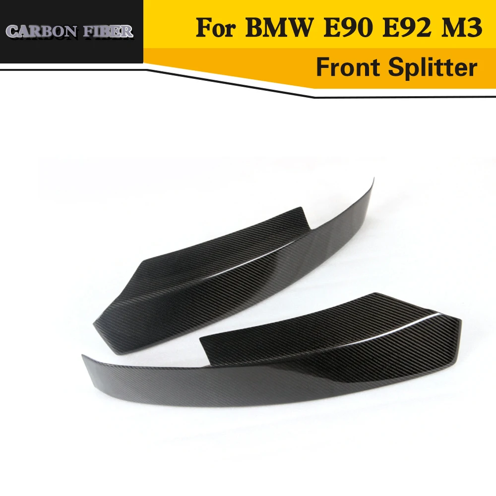 Разветвитель переднего бампера для BMW E90 E92 M3 2005-2008 фартуки из углеродного волокна