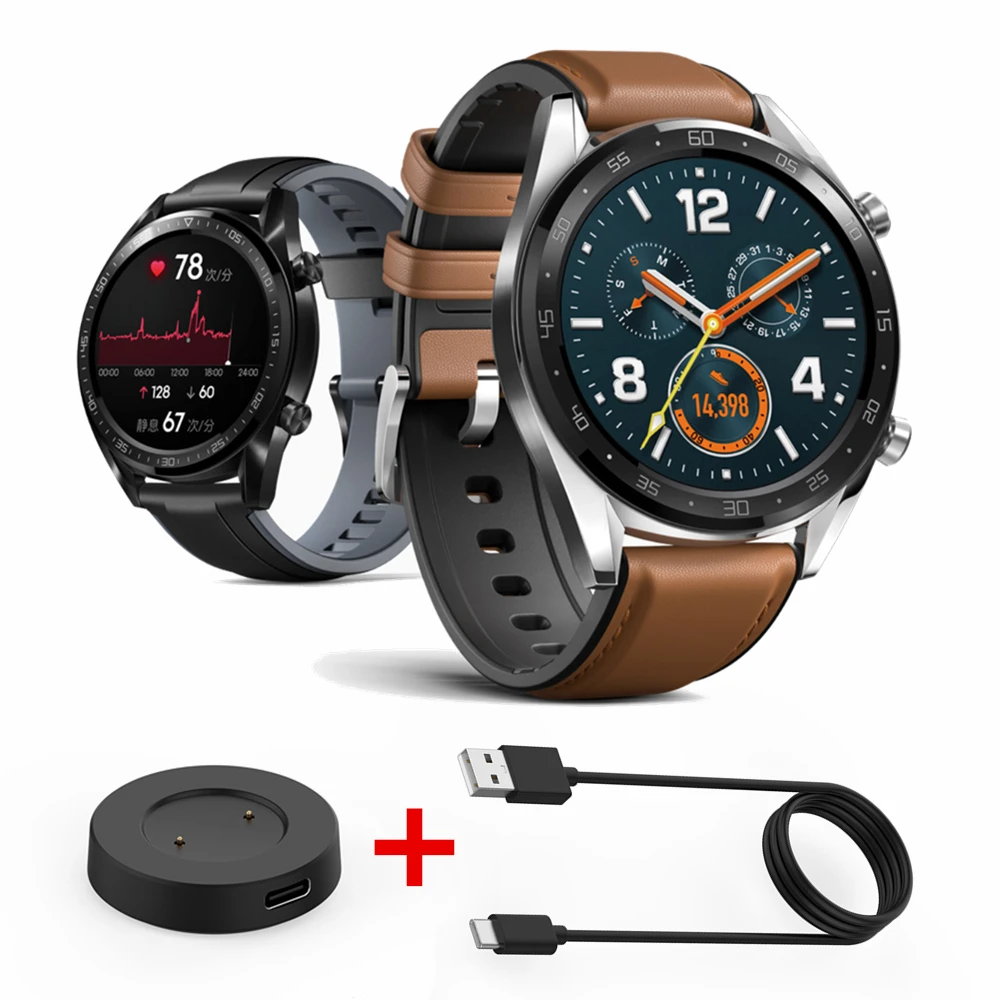 Ремешок для huawei Watch зарядное устройство GT силиконовый ремешок для часов Honor Watch Magic 22 мм кожаный браслет для huawei GT активные ремни