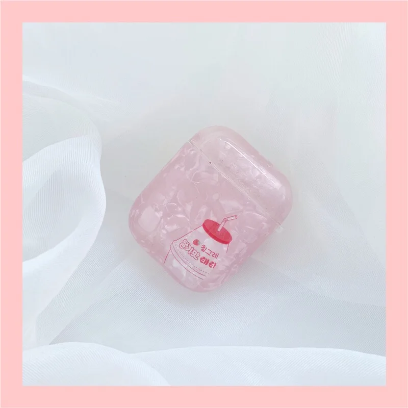 GlamPhoneCase банан клубника молоко Airpods1/2 поколение защитный чехол Apple беспроводной