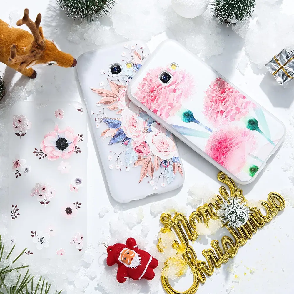 KISSCASE 3D цветок чехол для телефона Samsung Galaxy A3 A5 A7 J3 J5 J7 2016 2017 A8 2018 плюс силиконовый |
