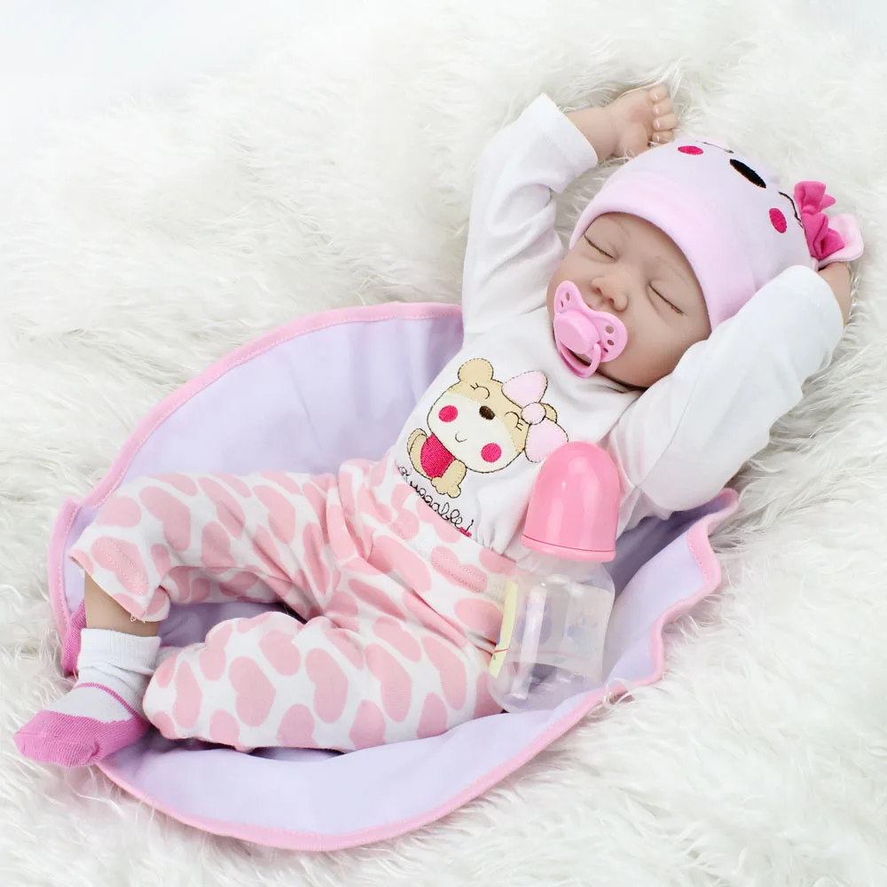 22 дюйма 55 см виниловые силиконовые куклы Reborn Baby, реалистичные живые Boneca Новорожденные Menina, реалистичные игрушки для малышей, подарок на Рождество, день рождения