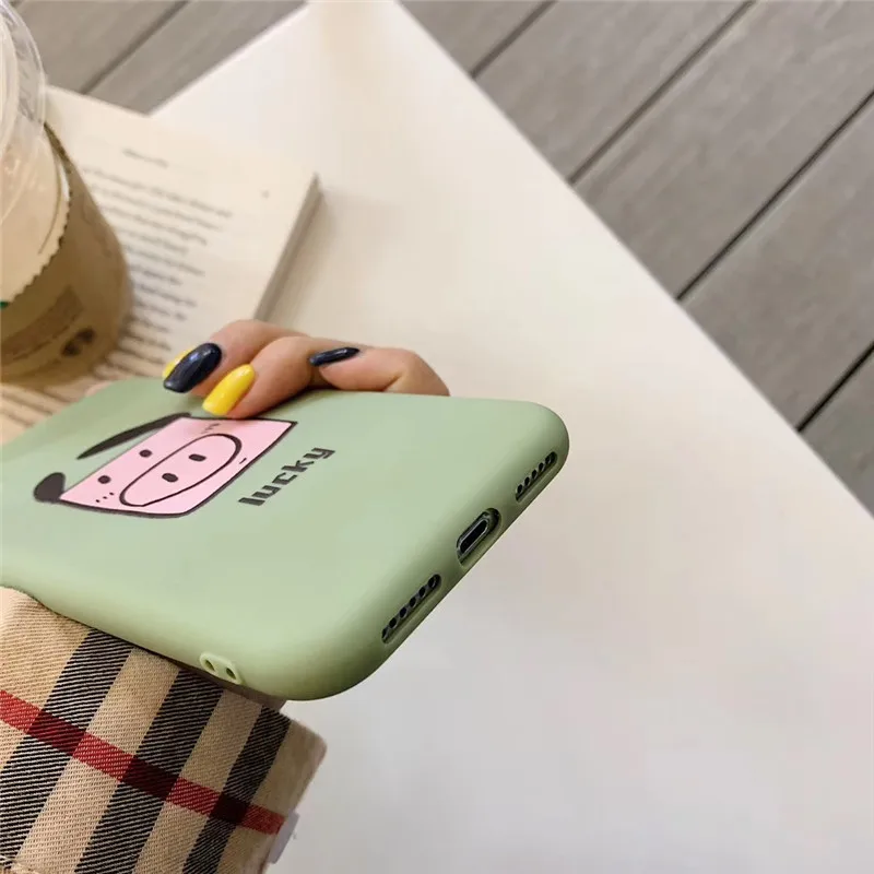 Cute Cartoon Couples Phone Case For iphone XMax XS XR Soft TPU Fundas Iphone6 6S 7 8 Plus Lovely Piggy Pattern Capa |