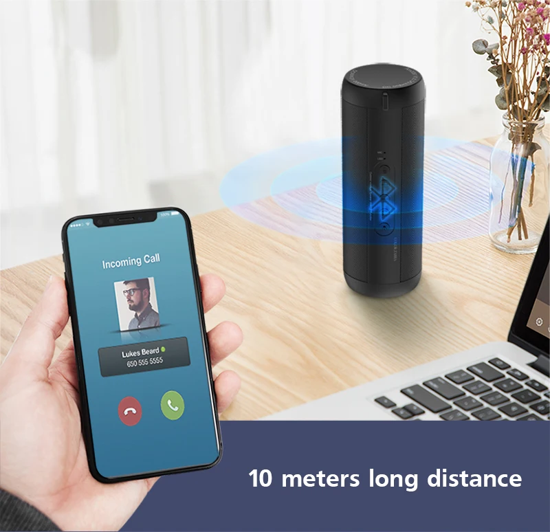 T2 Bluetooth музыкальный бас динамик водонепроницаемый портативный открытый светодиодный беспроводной Колонка громкий динамик Поддержка TF карта FM радио Aux вход