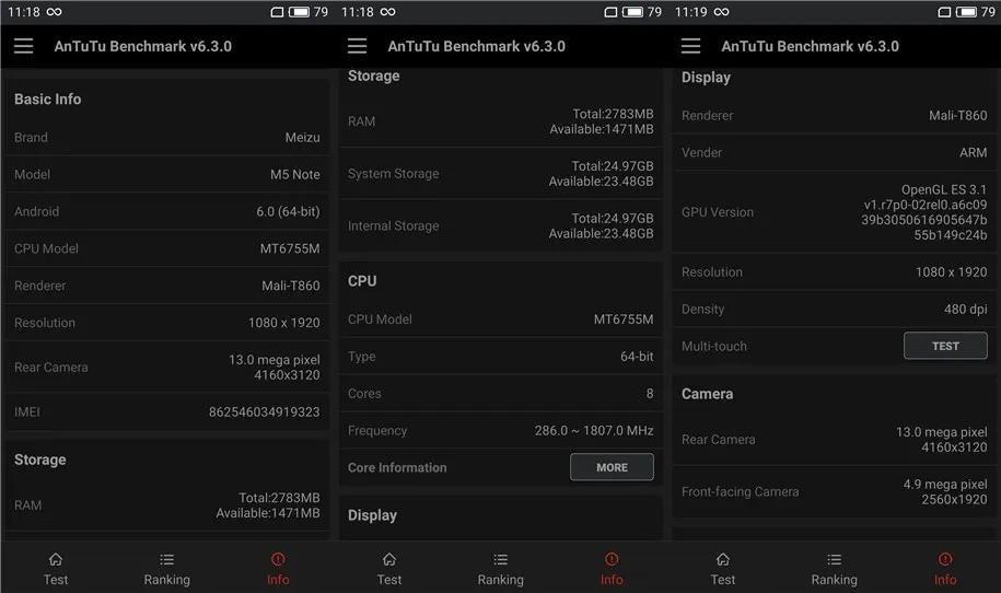 Meizu M5 NOTE 5 32ГБ Мировая версия М621Н 5.5 дюймов 1080Р Helio P 10 Восьмиядерный, 3ГБ ОЗУ, Графический Процессор, 13МП камера, 4000мА, mTouch, мобильный телефон