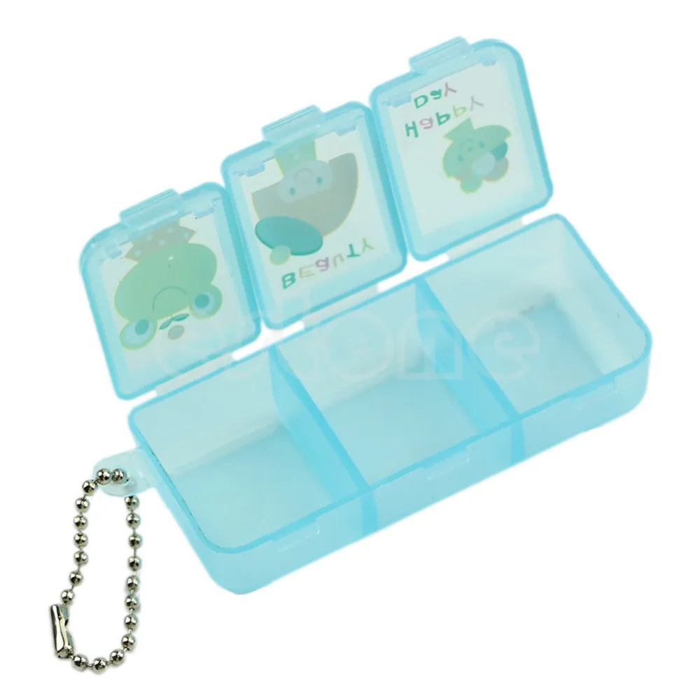 В продаже дорожный 3 отсека коробка для таблеток Медицина держатель планшета