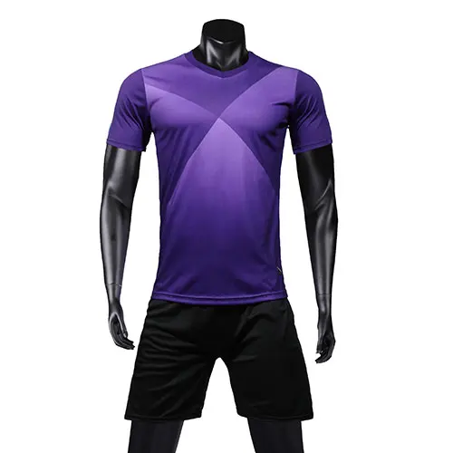 Purple Футбольные майки для взрослых на заказ, мужская футбольная форма для тренировок, спортивная одежда для бега, мужские футбольные наборы - Цвет: Purple