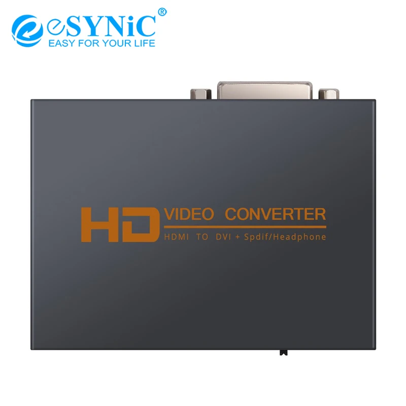 ESYNiC 1 3 HDMI к DVI аудио конвертер 5.1CH/2.0CH оптический TOSLINK SPDIF 5 ММ Наушники цифровой