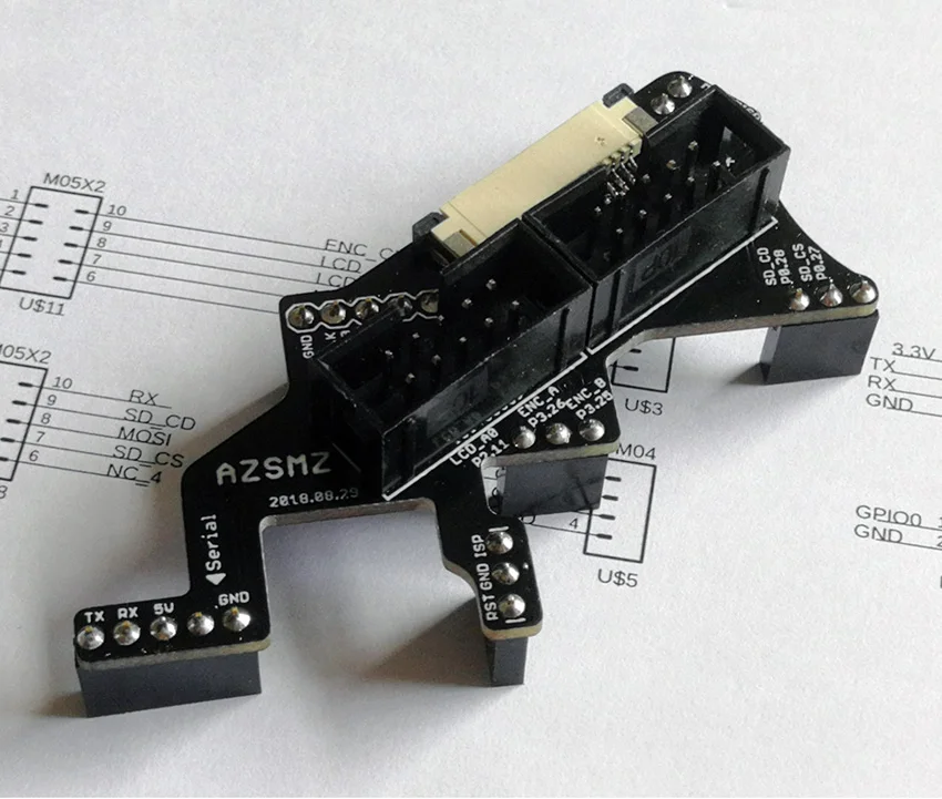 AZSMZ 12864 OLED Wifi ESP3D TF карта 3D принтер умный контроллер панель управления для AZSMZ Mini, умные пандусы