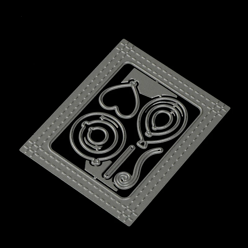 10pc For Scrapbook Album Invitation Home Decoration Embossing Stencils Spring Balloon With Window Frame Metal Cutting Dies | Дом и сад