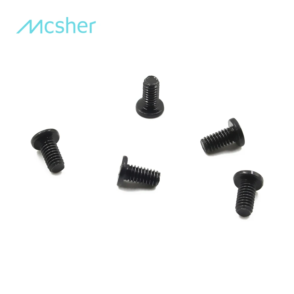 50pcs M2.5 x 5mm Laptop Notebook Screw Phillips Flat Wafer Head Black Zinc | Screws
