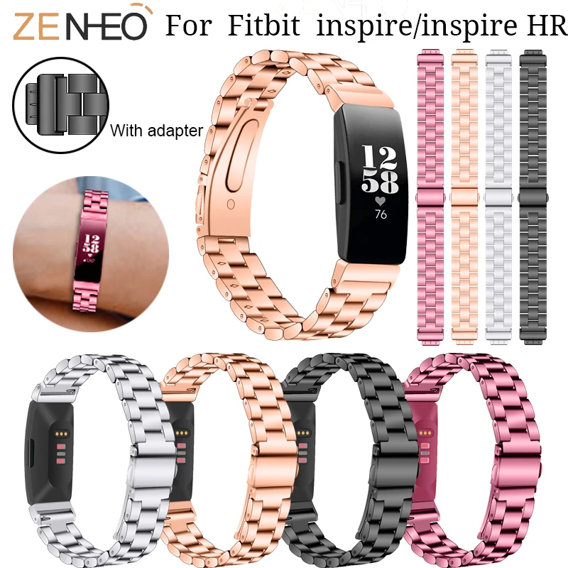 Ремешок для часов из нержавеющей стали Fitbit Inspire/Inspire HR Браслет замена Inspire часы