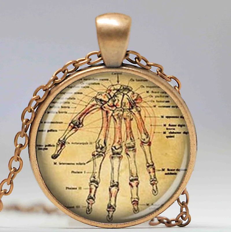 Женское ожерелье с подвеской в виде человеческой руки колье изображением