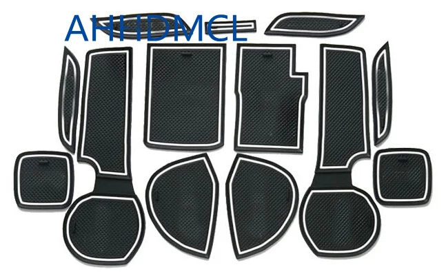 

AHHDMCL коврик для паза двери автомобиля Gate слот подлокотник для хранения коврик для Suzuki S-Cross