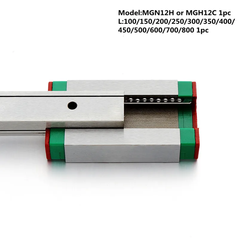 MGN12 CNC 12 мм миниатюрная линейная направляющая MGN12C L100-600 мм MGN12H линейная каретка блока или MGN12H узкая каретка