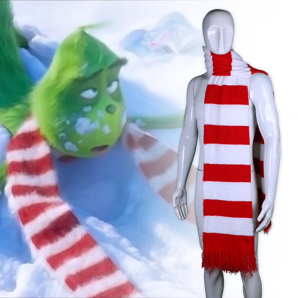 2018 шарф из мультфильма красный и белый костюм для косплея рождественский подарок