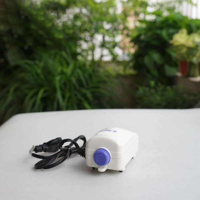 Аквариумный бесшумный кислородный насос с одним отверстием/двумя отверстиями