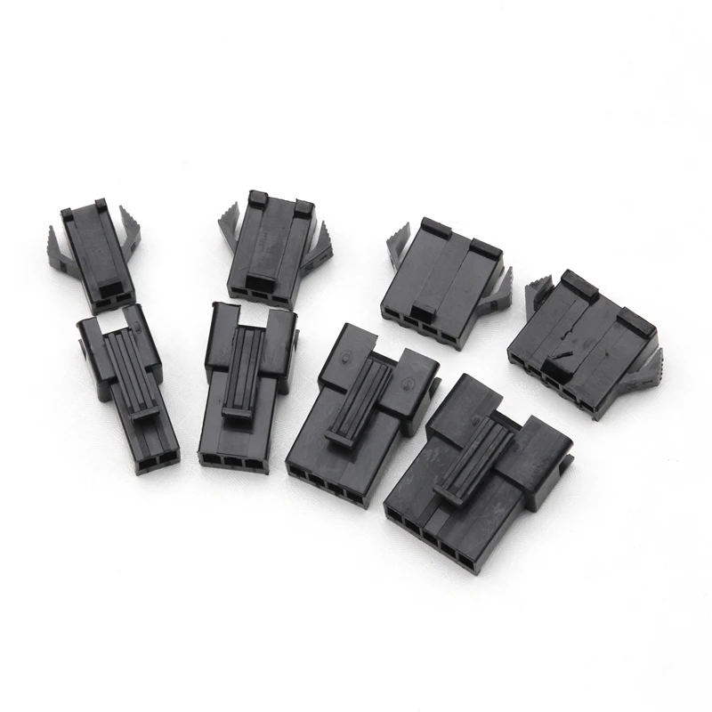 200PCS 2/3/4/5 PIN Male/Female Connectors Black Nylon Housing Terminals Set with Wings/Hooks Kit For Electronics Appliances |