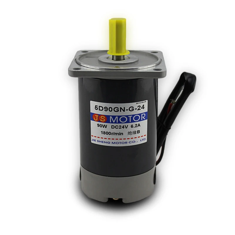 Двигатель 5D90GN-CG-24 с высоким крутящим моментом, от 1800 об/мин до 3000 об/мин, постоянный ток 12 В/24 В/90 Вт