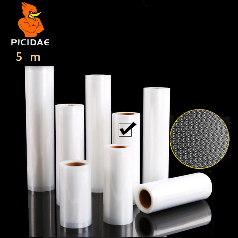 Пищевая вакуумная посылка сохраняющая свежесть 5 м пластиковое тепловое