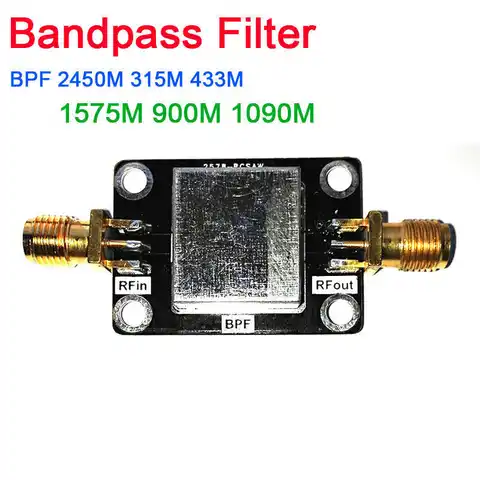 Фильтр Bandpass BPF 2045 МГц 315 МГц 433 МГц 868 МГц 1575 МГц 900 МГц 1090 МГц 2045 МГц м для SDR-ресивера
