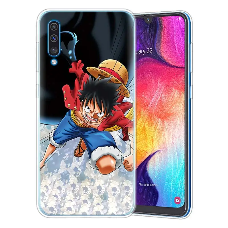 18 Одна деталь аниме чехол для samsung A50 A70 A20e A60 A40 A30 A20 A10 M30 M20 M10 A7 A9 силиконовый чехол Fundas Capa чехол для телефона Coque - Цвет: 18