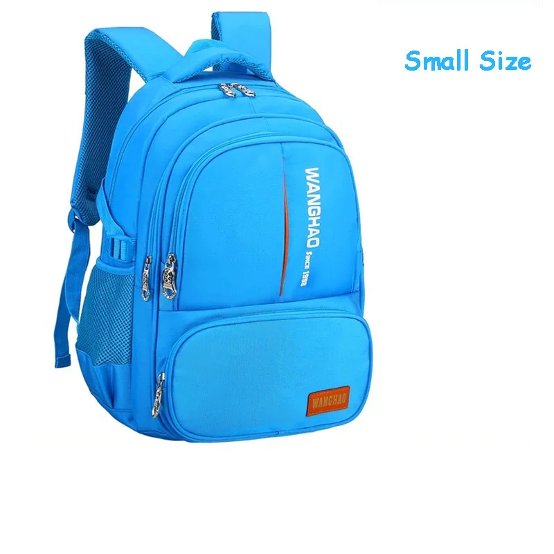 Small Blue Новые рюкзаки, детские школьные ранцы для мальчиков и девочек, Большой Вместительный Школьный рюкзак, водонепроницаемый ранец, Детская сумка для книг mochila - Цвет: Small Blue