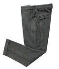 Мужские деловые формальные брюки для отдыха, облегающие брюки для свадебной вечеринки со скрытой расширяемой талией, Костюмные брюки