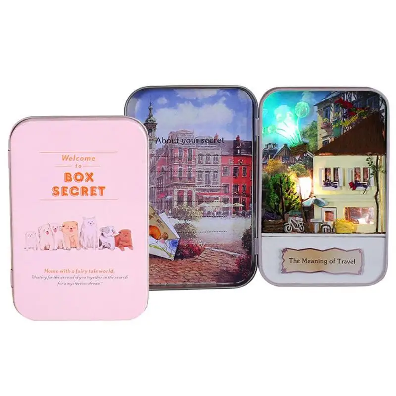 Деревянные игрушки diy кукольный домик ручной работы деревянный дом миниатюрная мебель головоломка сборка обучающая игрушка подарок на день рождения для детей - Цвет: 07