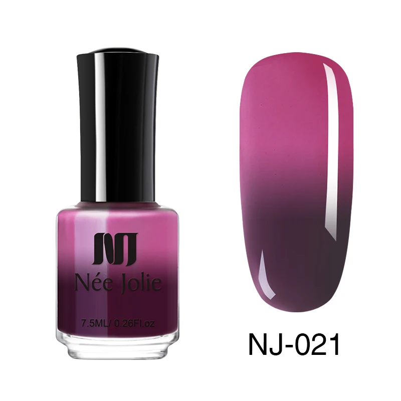 7.5ml - NJ-021 NEE JOLIE 7,5 мл термальный лак для ногтей температурный цветной лак-Хамелеон голографический блеск декоративный лак для ногтей Vernis 3,5 мл - Цвет: 7.5ml - NJ-021