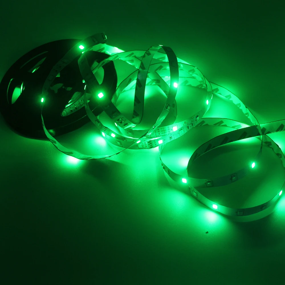 5 м/рулон RGB теплый свет холодный белый красный зеленый голубой желтый гибкий 3528