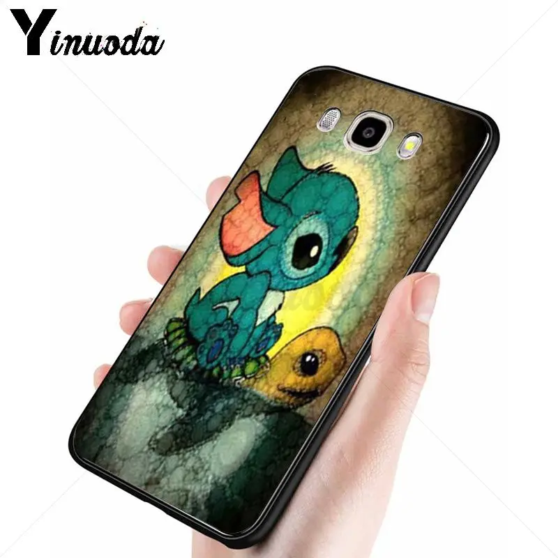 Yinuoda милый стежок Ohana черный чехол для телефона Samsung Galaxy j6plus j7 prime j8 j2 j4plus 2018 чехлы |