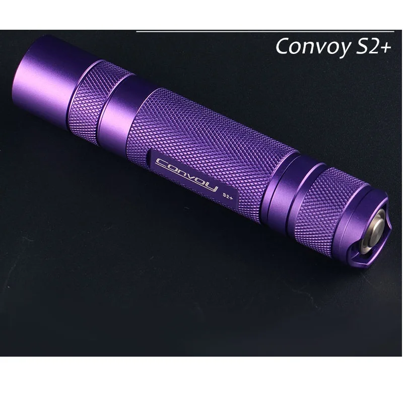 Светодиодный фонарик Convoy S2 + фиолетовый Cree XML2 U2-1A EDC фонарь для самообороны