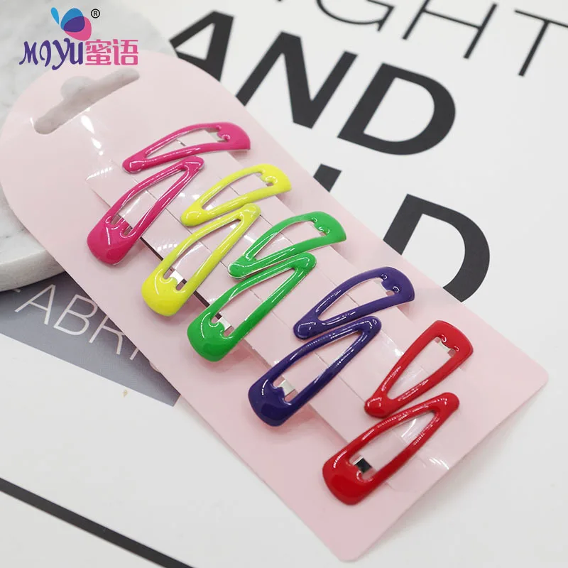 12pcs/lot High Quality Baby Bowknot Cute Printing Snap Hair Clips for Kids Solid Matal Girls accessories FQ32 | Детская одежда и