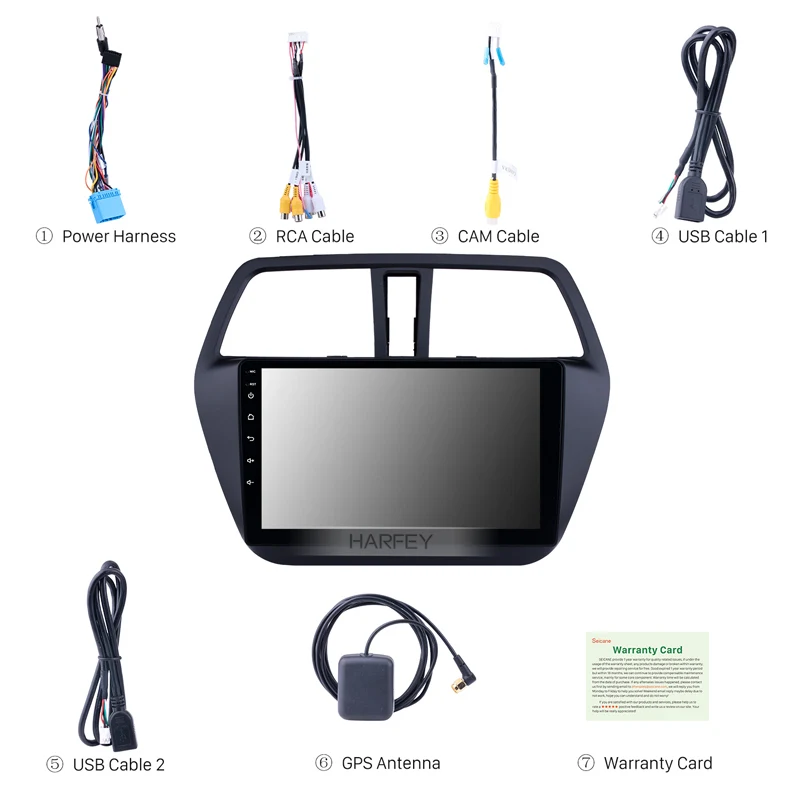 Автомобильный мультимедийный плеер Harfey 2 din GPS Bluetooth поддержка OBD2 DVR 3G Wi Fi SWC для Suzuki