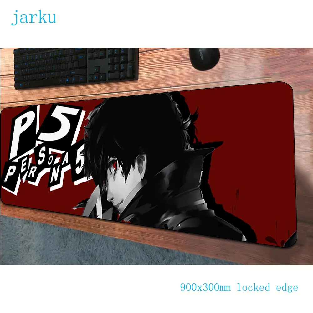 Persona 5 Коврик для мыши 900x300 мм Коврик для компьютерной мыши игровые аксессуары популярные игровые коврики и чехлы игры pc gamer