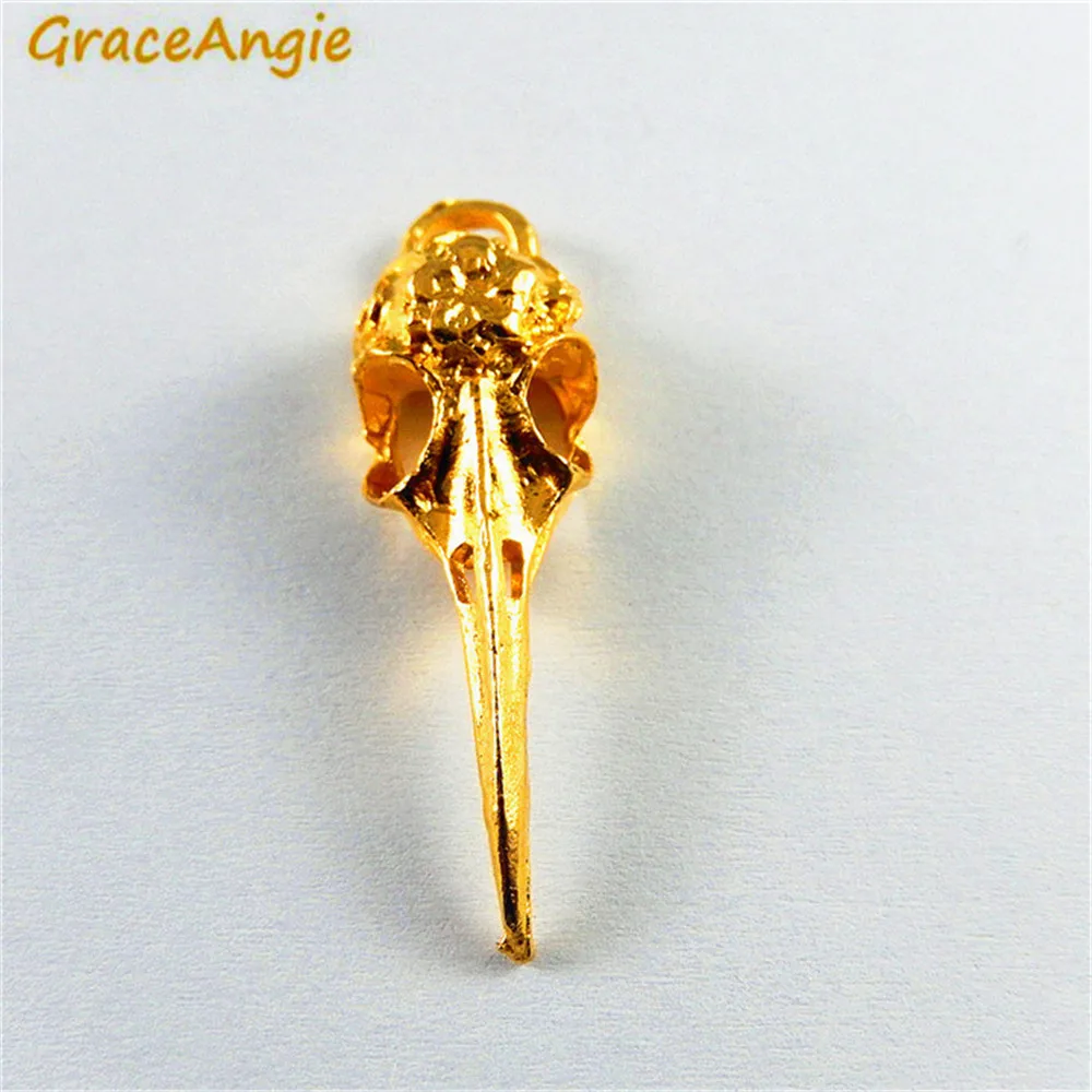 4 шт. подвеска в виде черепа головы птицы|charms antique bronze|charms antiquemini charms |