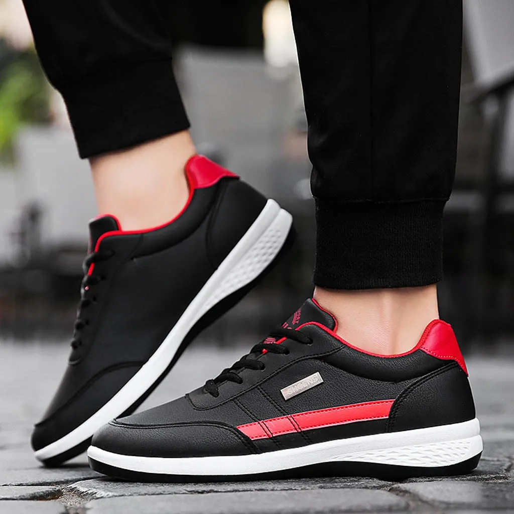 Мужские кроссовки из сетчатого материала дышащие на танкетке большие размеры