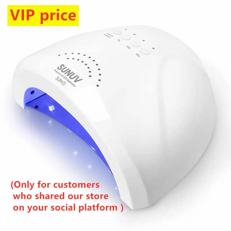 VIP PRICE SUNUV Sunone УФ-лампа для ногтей led лампа для сушки гель лака 24 Вт/48 Вт сушилка ногтей для УФ-светодиодный гель-машинка отверждения всех гель-лаков лак гель uv led лампа инфракрасный датчик для маникюра и педикюра - Цвет: VIP PRICE