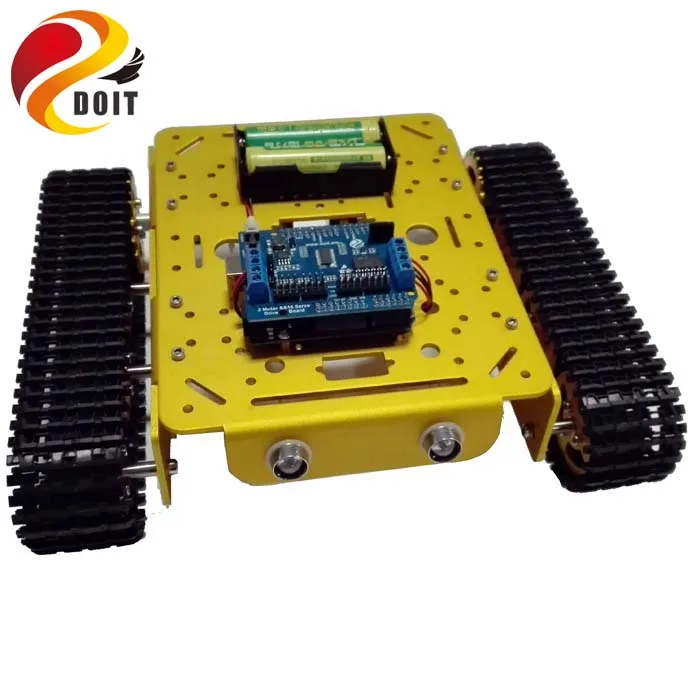 WiFi RC металлический бак T200 на Android/IOs телефон от ESPDuino Development Kit с 2 ходовым двигателем