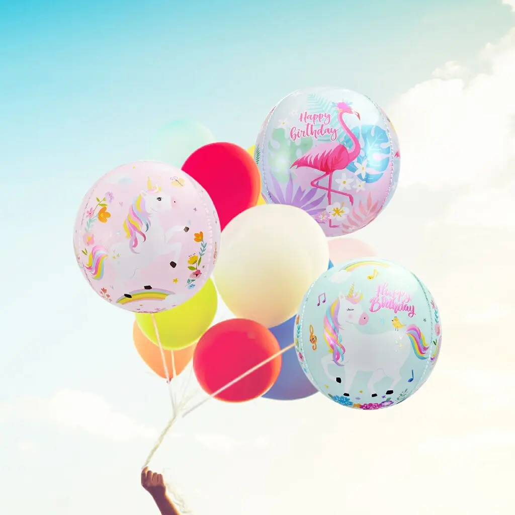 1 шт. Фламинго Алюминиевая Фольга Воздушный шар украшение для дня рождения