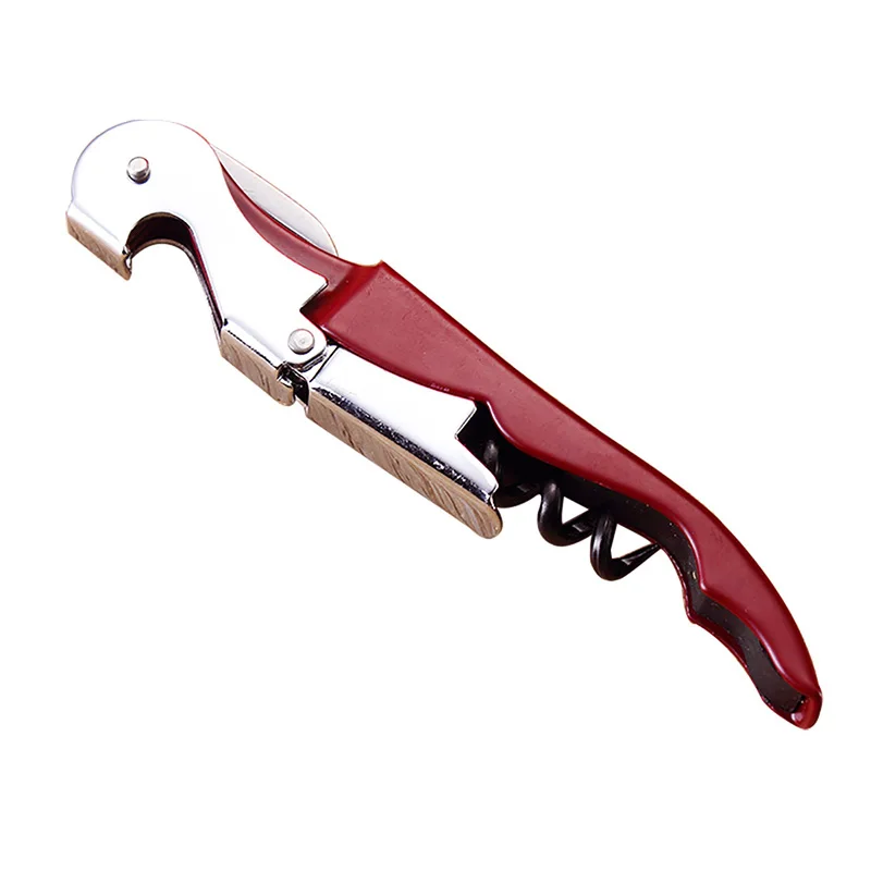 wine red Urijk многофункциональная ручка портативный винт штопор Профессиональный штопор высокое качество штопор для бутылок кухонные инструменты - Цвет: wine red