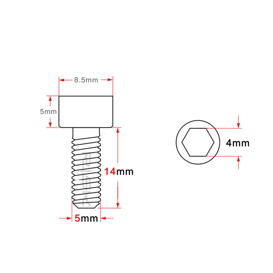 Титановые болты M5x14mm для MTB велосипедный переключатель передач рычаг винты