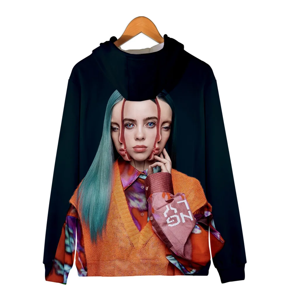Billie Eilish/худи для женщин и девочек; детская толстовка; куртка с капюшоном; пальто на молнии; одежда