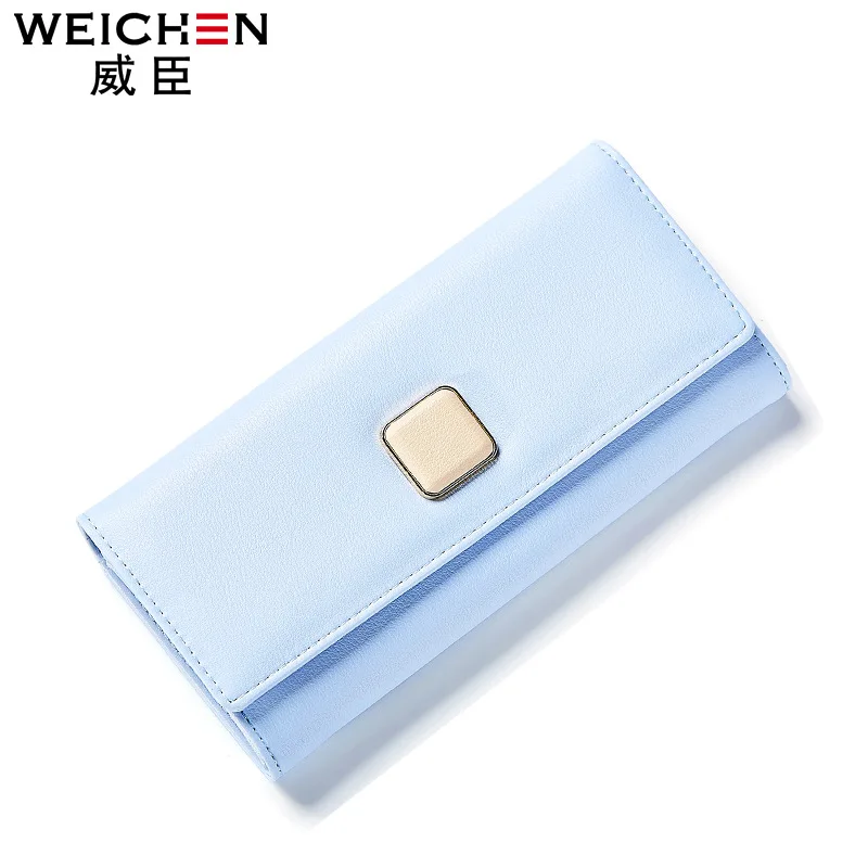 Weichen искусственная кожа Длинный кошелек клатч долго HASP Для женщин бумажника