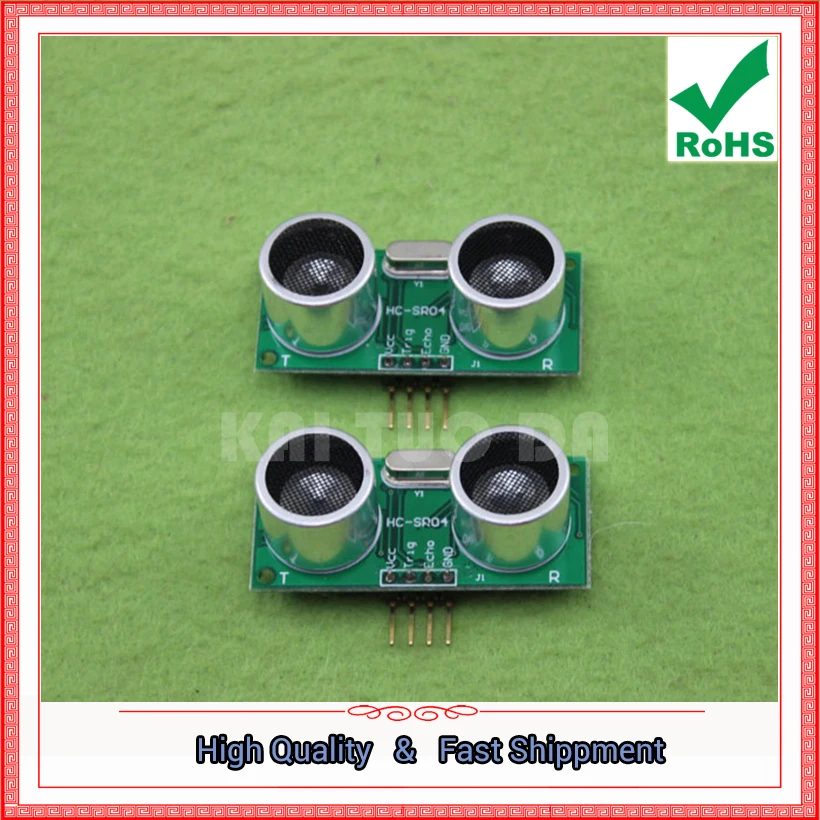 Green hc-sr04 Ultrasonic Module Ranging Intelligent Car Sensor (H5A2) | Электронные компоненты и принадлежности