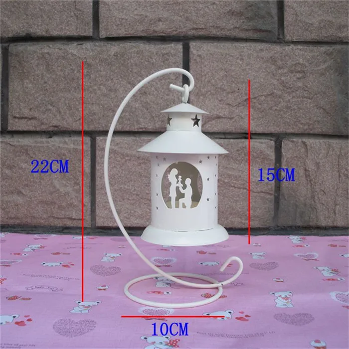 Candle Holder G Винтажные Ретро украшения для дома металлический Железный фонарик со свечой высокий большой портативный подсвечник Европейский чайный светильник подсвечник - Цвет: Candle Holder G